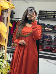 Anarkali Dress For Women in Pure Cotton fabrics