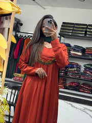 Anarkali Dress For Women in Pure Cotton fabrics