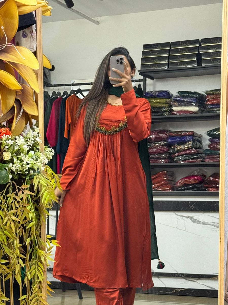 Anarkali Dress For Women in Pure Cotton fabrics